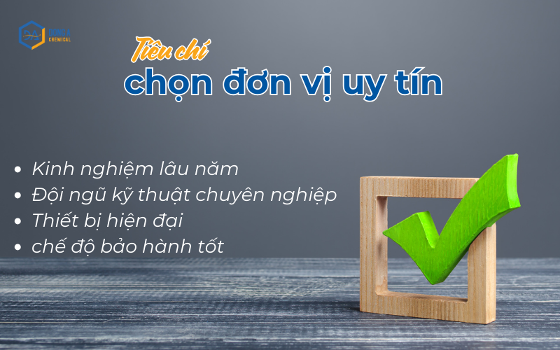 Tiêu chí lựa chọn đơn vị bảo trì hệ thống xử lý nước thải uy tín